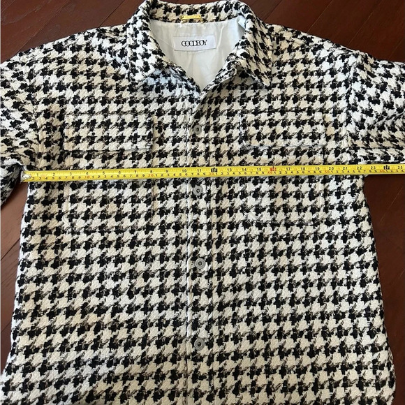 Goodboy Tweed Jacket Black & White fully lined one size like new - Picture 9 of 14